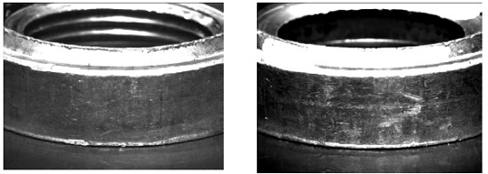 拍攝的兩張工件照片